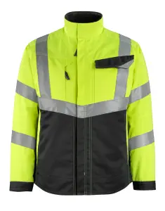 Mascot Safe Supreme Oxford Work Jacket (Hi-Vis Yellow/Black)  (X Large)