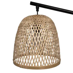 GoodHome Calume Modern Natural Eco halogen Table lamp