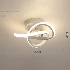 Acrylic LED Semi Flush Mount Ceiling Light