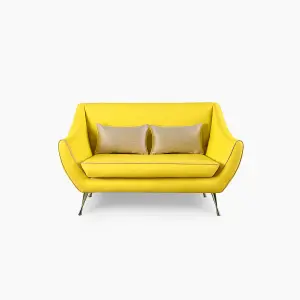 Emelda Grace Rita Small Sofa - Yellow