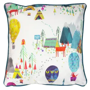 Prestigious Textiles Away We Go Printed Piped Kids Polyester Filled Cushion