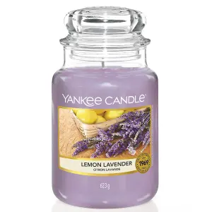 Yankee Candle Original Large Jar Scented Candle Lemon Lavender, 623g