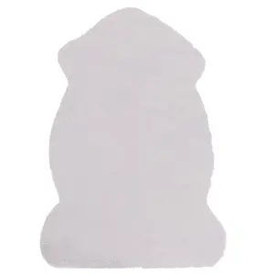 Faux Fur Rabbit Rug Grey UNDARA