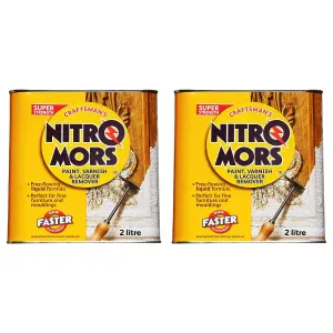 Nitromors Craftsman Paint Varnish & Lacquer Remover 2L x 2