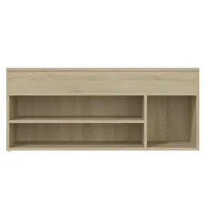 Berkfield Shoe Bench Sonoma Oak 105x30x45 cm Engineered Wood