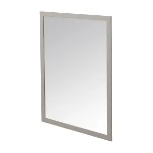 GoodHome Perma Grey Rectangular Wall-mounted Bathroom Mirror (H)70cm (W)100cm