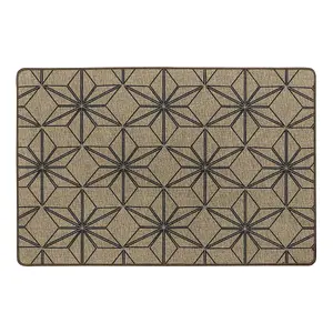 JVL Elegance Door Mat 50 x 75 cm, Stars