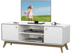 Loft24 Cassie TV-Stand with 2 Doors White