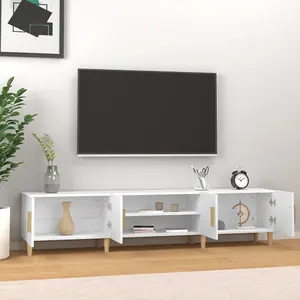 Berkfield TV Cabinet White 180x31.5x40 cm Engineered Wood