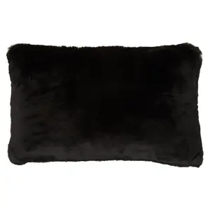 Bosie Lamina Black Rectangular Cushion