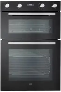 Cooke & Lewis Cleldo105 Built-In Double Oven - Mirrored Black