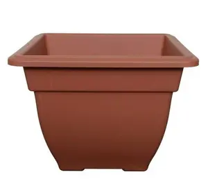 4 x 38cm Square Bell Planter Terracotta