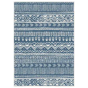 Duo Weave Collection Outdoor Rugs in Aztec Design