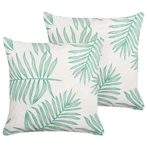 Set of 2 Outdoor Cushions POGGIO Green