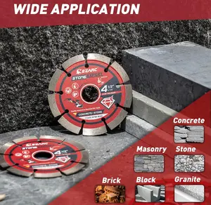 EZARC diamond blade disc 115mm for concrete bricks granite masonry, 2pack