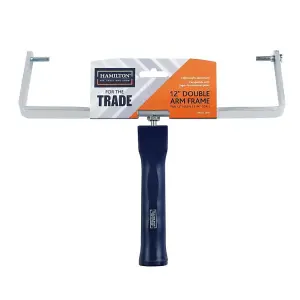 Hamilton For The Trade Double Arm Paint Roller Frame Blue/Silver (12in)