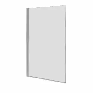 Rinse 800x1400 Square Pivot Bath Shower Screen 6mm Easy Clean Glass Screen Reversible Door Panel Chrome