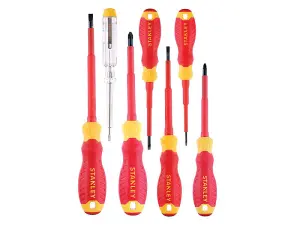 STANLEY STHT60031-0 FatMax VDE Insulated Screwdriver Set, 7 Piece STA060031