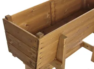 Garden Raised Wooden Vegetable Flower Planter Trough Tall Veg Herb Container Potato Wide Box Extra Depth