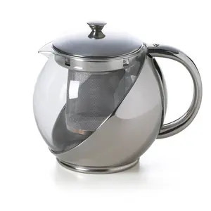 Excelsa 1ml Stainless Steel Solid Colour Teapot