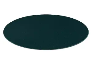 Modern washing carpet LINDO circle emerald green, anti-slip, shaggy circle 80 cm