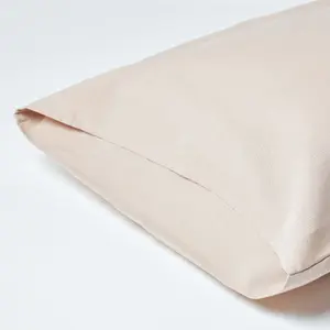 Homescapes Natural Linen Housewife Pillowcase, King