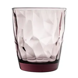 Bormioli Rocco - Diamond Water Glasses - 390ml - Purple - Pack of 6