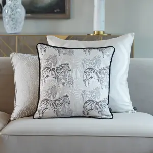 Prestigious Textiles Skyscraper Geometric Jacquard Feather Filled Cushion