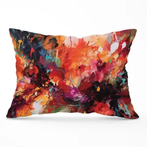 A Vibrant Abstract Painting Of Halloween Cushions 33cm x 48cm