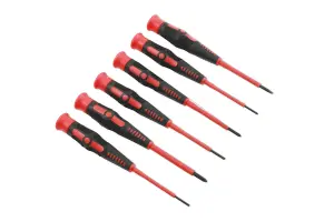 Laser Tools 7612 6pc VDE Insulated Precision Electrical Screwdriver Set