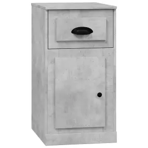 Berkfield Side Cabinet with Drawer Concrete Grey 40x50x75 cm Engineered Wood