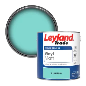 Leyland Trade Vinyl Matt Walls & Ceilings Emulsion Paint (S 1040-B50G) 2.5L