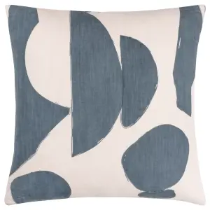 Hoem Meta Abstract 100% Cotton Feather Filled Cushion