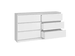 M6 140 Malwa Large Chest of Drawers White