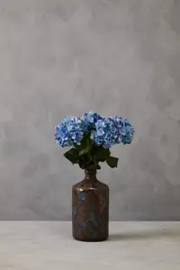 Fiori 74cm Hydrangea Stem Blue Flower Artificial Plant Foliage