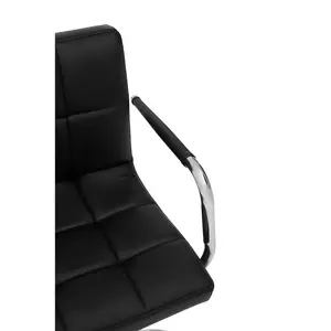 Interiors by Premier Black Home Office Chair with Swivel Base