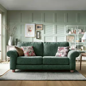 Ingrid 3 Seater Sofa in Rifle Green