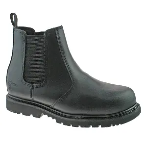 Grafters Mens Safety Chelsea Boots Black (9 UK)