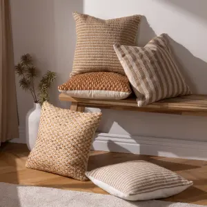 Yard Wikka Textured Woven Polyester Filled Cushion