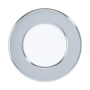 Wall / Ceiling Flush Downlight Chrome Round Recess Spotlight 2.7W LED