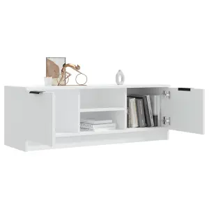 vidaXL TV Cabinet White 102x35x36.5 cm Engineered Wood