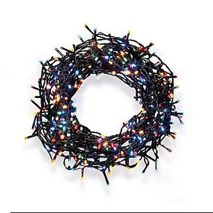 400 Multicolour LED With timer String lights Green cable