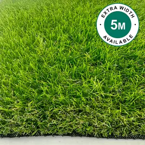 TRADE 35mm ARTIFICIAL GRASS - 4M X 3M - Natural and Realistic Looking Fake Astro Lawn Turf