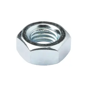 Diall M10 Steel Hex Nut, Pack of 20