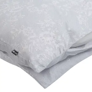 Duvet Cover Set MORNINGSIDE 200 x 220 cm Cotton Sateen Grey