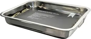 Buckingham Open Roasting Pan with Rack 37 cm x 28 cm , Stainless Steel