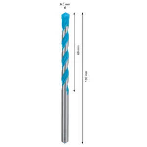 Bosch Straight Multi-purpose Drill bit (Dia)6mm (L)100mm