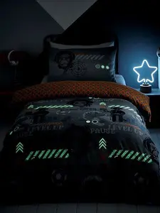 Gamer Single Duvet Cover and Pillowcase