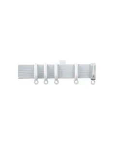 White Aluminium Curtain Track 220cm