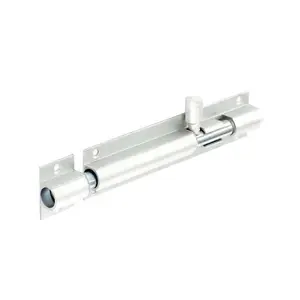 Securit Aluminium Door Bolt Silver (100mm)